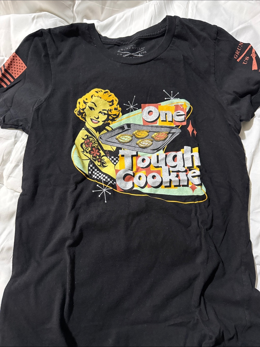 Grunt Style Black Women’s "One Tough Cookie" Graphic Tee